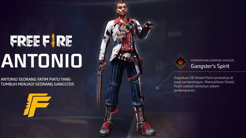 Guide Antonio FF: Profil, Role, Fakta, dan Kombo Skill yang Bisa Bawa ke Kemenangan